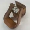 Leather-Wrapped 3-Inch Deep Roper Stirrups